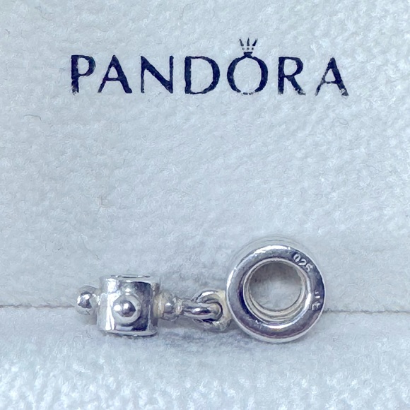 Pandora Dangle Charm with White Stone - Picture 3 of 3